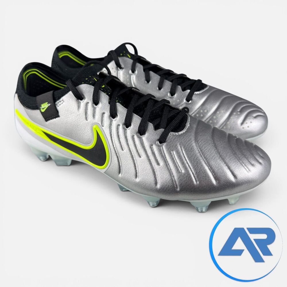Nike Tiempo Legend 10 Elite SG Pro-AC  HF4375-002 Men’s 7.5 Mad Voltage Silver